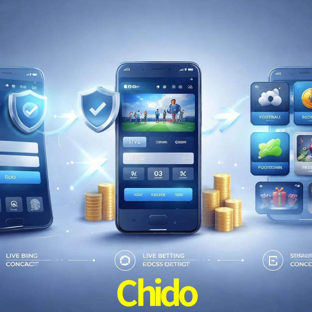 Pasos de acceso a la app Chido en pantalla de teléfono móvil