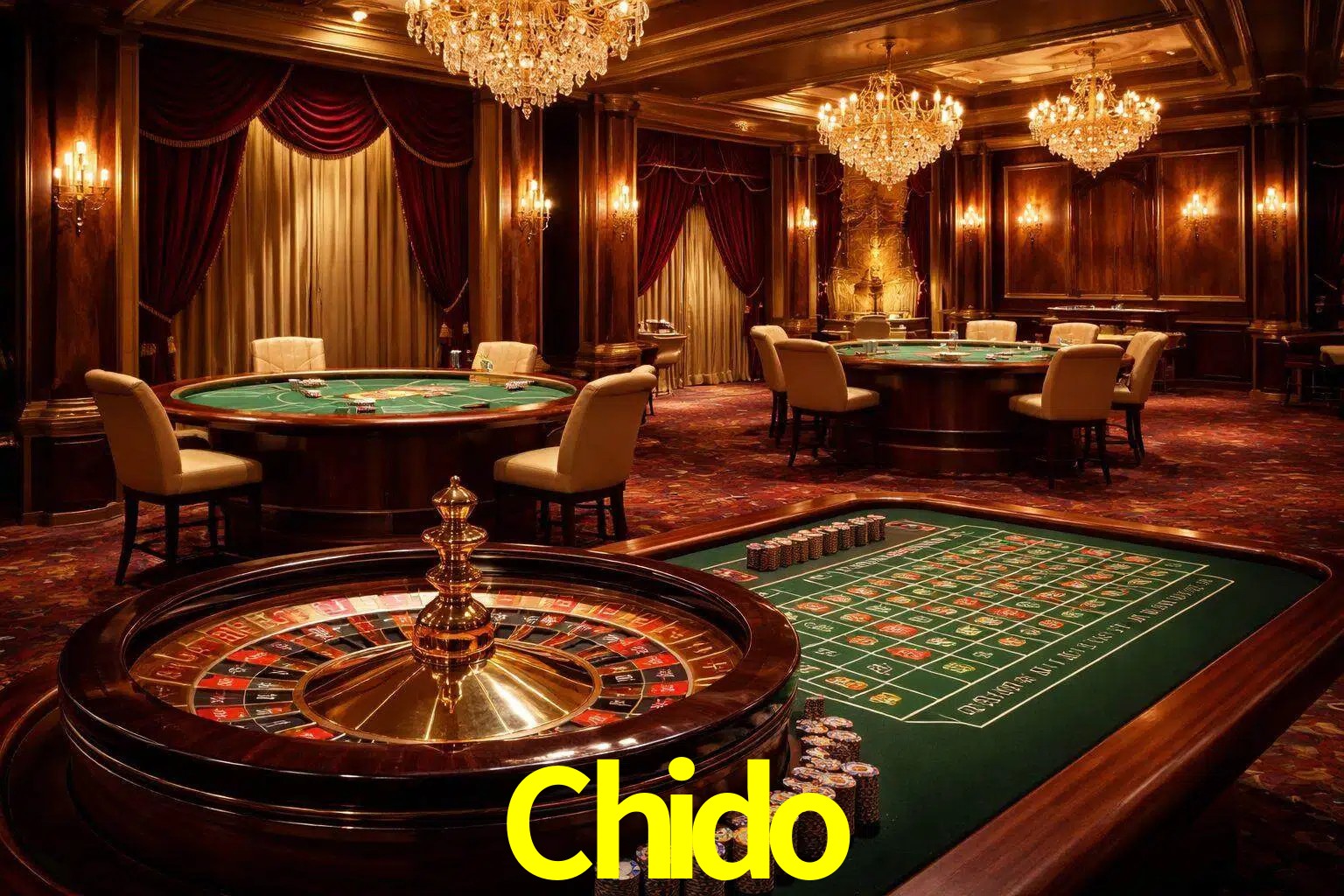 Una escena premium de mesa de casino en vivo con cartas, elementos de ruleta y un ambiente pulido de estudio de transmisión.